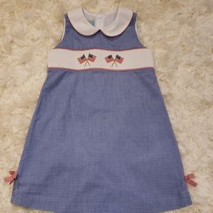 American flag smocked dress